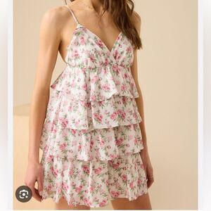 Altar'd State Aubrielle Floral Tiered Dress